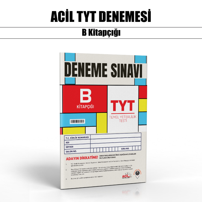 ACİL YAYIN TYT SNV 1-B - 2024-25